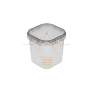 Potes Quadrados Bolo No Pote Lacre Plástico 500ml Com 100Un