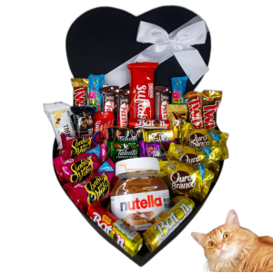 Cesta De Chocolate Bombom Namorados Para Presente