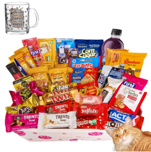 Cesta Café Da Manhã E Chocolate Presente 52 Itens Dia das Mães Caneca