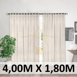 Cortina Renda Classica Marfim Irlanda